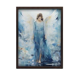 FALI PLAKÁT ARANY KERETBEN ANGYALOK BLUE BEAUTY 40x50 CM 127773789 - Falikép