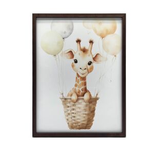 KERET FALI PLAKÁT VIDÁM ZSIRÁF UTAZÁSA 40x50 CM 127776033 - Falikép