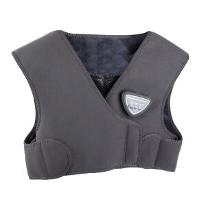 Akkumulátoros fűtő és masszázsmellény - szürke elölnézet - Masszírozó gép