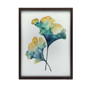 KERET FALI PLAKÁT ARANY GINGKOB LEVELEK 40x50 CM 127793695 - Falikép