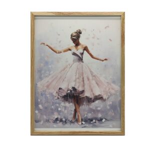 ALUMÍNIUM KERETES FALI PLAKÁT, FEKETE BALLERINA 50X70 CM 127808556 - Falikép