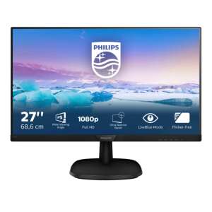 Philips 273V7QDSB 27 Zoll Full HD IPS Monitor mit schmalem Rahmen, LowBlue-Modus und flimmerfreier Technologie - Monitore