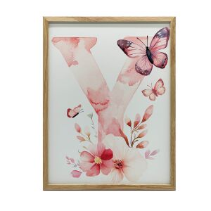 FALI PLAKÁT ALUMÍNIUM KERETBEN Y BETŰ PASTEL 50X70 CM 127819770 - Falikép