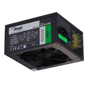 Akyga AK-P4-600 600W Pro Series ATX power supply unit, black - Computer Power Supply