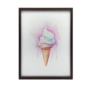 FRAME FALI PLAKÁT SZIVÁRVÁNY FAGYI ARANY KERET 40x50 CM 127825218 - Falikép