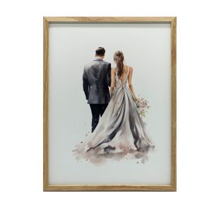 ALUMÍNIUM KERETES FALI PLAKÁT SZERELEM FELÉ 50x70 CM 127828854 - Falikép