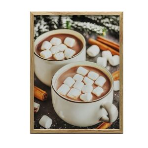 Zimowa Przyjemność, 40x50 cm, rama aluminiowa złota, papier matowy 230 gsm 127831321 - Prezentációs eszköz