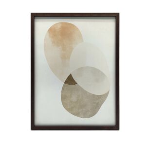 Absztrakt kör minimalista falikép fekete keretben Harmony Posters-től - Lakberendezés