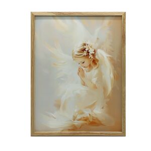 FALRA VALÓ PLAKÁT ARANY KERETBEN ANGYAL VIRÁGAL 50x70 CM 127831548 - Falikép