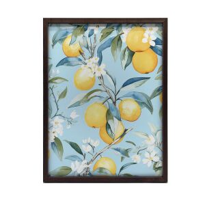 PLAKÁT FALRA ARANY KERETBEN, VIRÁGÓ NARANCS KONYHA 40x50 127835153 - Falikép