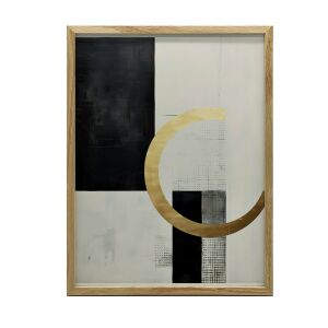 PLAKÁT FALRA ARANY GEOMETRIA ALUMÍN KERETTEL 50x70 CM 127838171 - Falikép