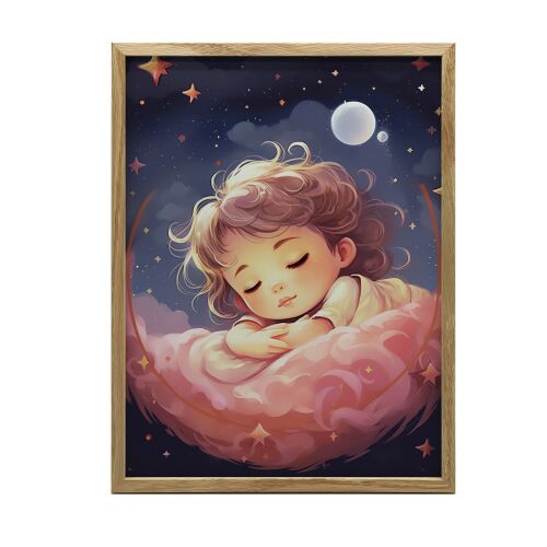 KERET FALI PLAKÁT ÁLOM RÓZSASZÍN FELHŐN 30x40 CM 127843877