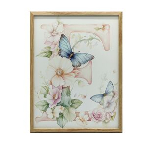 KERET FALI PLAKÁT VIRÁGOK ÉS LEPKE GYERMEKEKNEK 50x70 CM 127847116 - Falikép