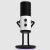 NZXT Capsule biely USB mikrofón, pohľad spredu