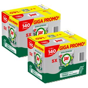 Jar Platinum All In One Lemon Mosogatógép kapszula 2x140db