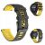 Szilikon óraszíj Huawei, Samsung, Xiaomi okosórákhoz, fekete és sárga, 22mm