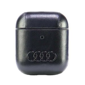 Audi Leather Big Logo AirPods 1/2 cover  czarny/black AU-AP-GT/D3-BK 141848658 - Zestaw słuchawkowy