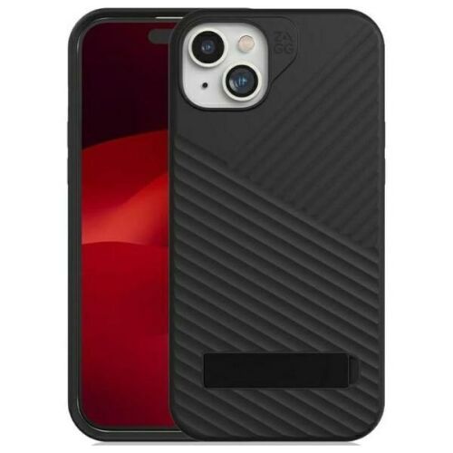 Zagg Denali Snap Kickstand fekete tok iPhone 14 Plus/15 Plus készülékhez
