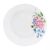 Domotti Fiorella white dessert plate with floral pattern