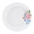 Domotti Fiorella white dinner plate with floral pattern