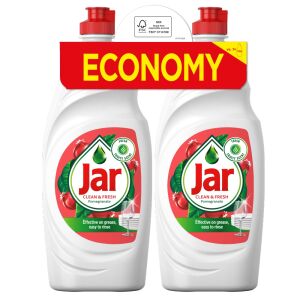 Jar Čistý a svieži prostriedok na umývanie riadu Granátové jablko a zimolez 2x900ml 127941528