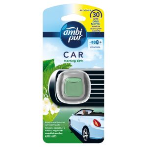 Ambi Pur Morning Dew Car Air Freshener, eliminates odors and freshens car interior - Car Air Freshener