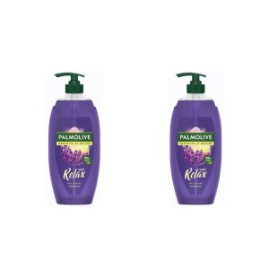 Dve fľaše sprchového gélu Palmolive Relax s vôňou levandule, každá po 750 ml. - Pranie
