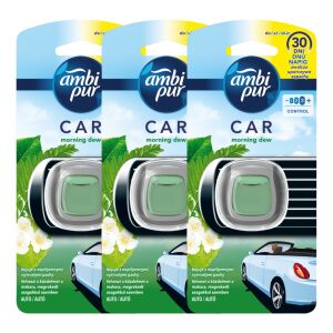 Ambi Pur Morning Dew Car Air Freshener 3-pack - Car Air Freshener