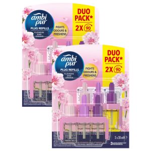 Ambi Pur 3Volution Flowers & Spring Punjenja Duo Pack, uklanja mirise i osvježava - Čišćenje