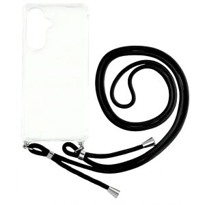 Cellect, Samsung Galaxy S25 Plus,  TPU+PC, Átlátszó, Mobiltelefon tok, Fekete Zsinórral 141379497 - Cellect