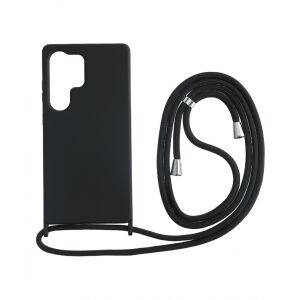 Cellect, Samsung Galaxy S25 Ultra, TPU+PC, Fekete, Mobiltelefon tok, Fekete Zsinórral 141379253 - Cellect