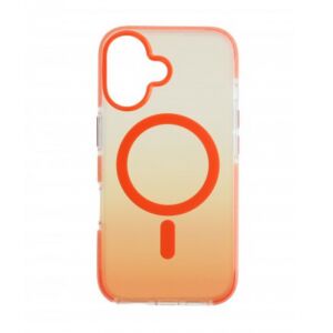 Cellect Apple iPhone 16 narancs-átlátszó mágneses telefontok - Cellect