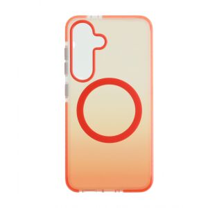 Cellect Samsung Galaxy S25 narancs-átlátszó mágneses telefontok - Cellect