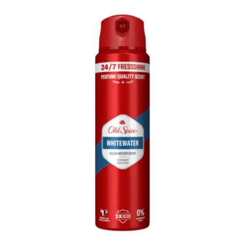 Old Spice Whitewater Deodorant Spray, 150ml, bietet 24/7 Frische mit einem sauberen, wässrigen Duft