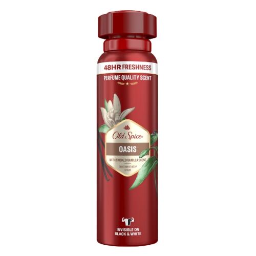Old Spice Oasis Deodorant Spray, 150ml, Bourbon-Vanille-Duft
