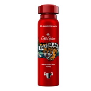 Dezodorans u spreju Old Spice Tigerclaw, 150 ml, crvena limenka s grafikom tigra - Old Spice