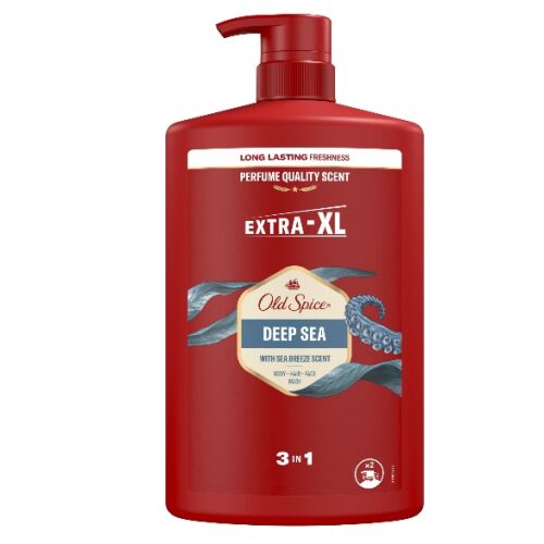 Old Spice Deep Sea 3-in-1 Duschgel, Shampoo & Gesichtsreinigung, 1000ml