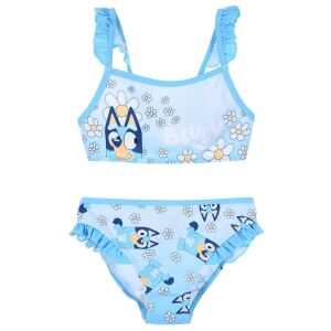 Bluey kvetinové bikiny pre dievčatá, svetlomodré, veľkosť 4-5 rokov - Móda&obliekanie
