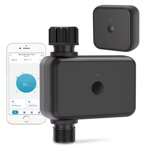 Zadabso® intelligens automata öntözésvezérlő, WiFi, Tuya Smart App vezérlés, automatikus vagy manuális, ¾" csatlakozó, akkumulátorral működik, Gateway kíséretében, vízálló, fekete színű 128025134 - Csepegtető öntöző