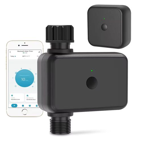Zadabso® intelligens automata öntözésvezérlő, WiFi, Tuya Smart App vezérlés, automatikus vagy manuális, ¾" csatlakozó, akkumulátorral működik, Gateway kíséretében, vízálló, fekete színű 128025134