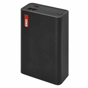 EMOS Powerbank NTBF20 20000mAh 65W PD Fekete ferde nézet - EMOS