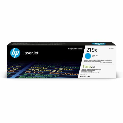 Eredeti HP 219X cián LaserJet toner
