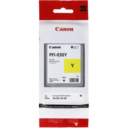 Canon PFI-030Y sárga tintapatron imagePROGRAF TA-20/TA-30 nyomtatókhoz