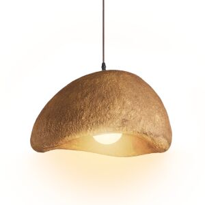 Moish lógó csillár, rusztikus modern stílus, barna színű, organikus design - Zadabso