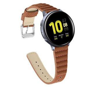 Samsung Galaxy Watch 46mm - Valódi Bőr Szíj - Barna - 22mm 128075020 - Okosóra szíj