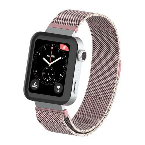 Milánói Okosóra Szíj - Rozsdamentes Acél - Rózsa Arany - 18mm 128075027