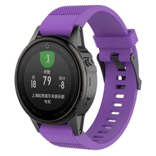 Garmin Fenix Szilikon Okosóra Szíj - Lila - 20mm 128075058