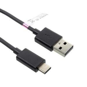 SONY UCB20 adatatátviteli kábel / USB töltő - USB / USB Type-C, 1m, 2A, 10W - FEKETE - GYÁRI 128075215 - USB kábel
