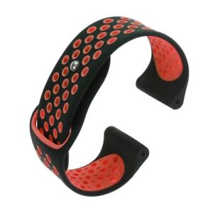 Garmin Okosóra Szíj - Légáteresztő Sport Szíj - 26 mm - Fekete/Piros 128075230 - Okosóra szíj