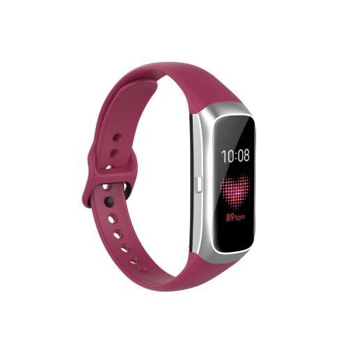 Samsung Galaxy Fit Szilikon Szíj - Bordó - 17,3mm 128075332